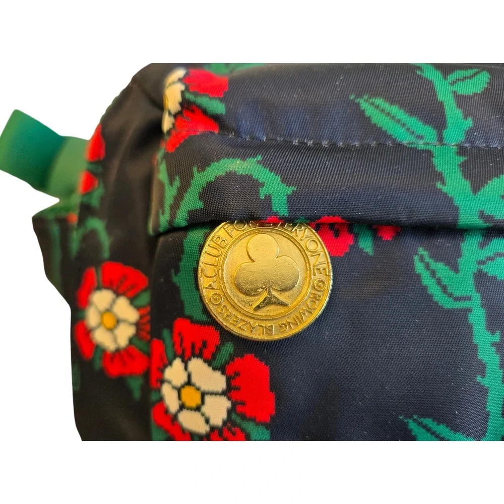 A‎ New Day™ Floral Belt Bag Crossbody Navy Red Green Target NWT